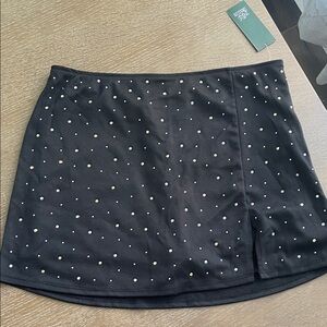 NWT Wild Fable Black Mini Skirt with studs